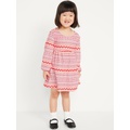 Long-Sleeve Thermal-Knit Dress for Toddler Girls Hot Deal