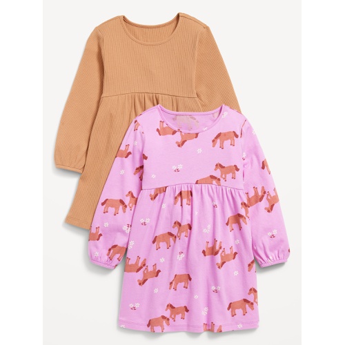 올드네이비 Long-Sleeve Dress 2-Pack for Toddler Girls