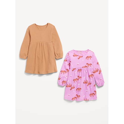 올드네이비 Long-Sleeve Dress 2-Pack for Toddler Girls