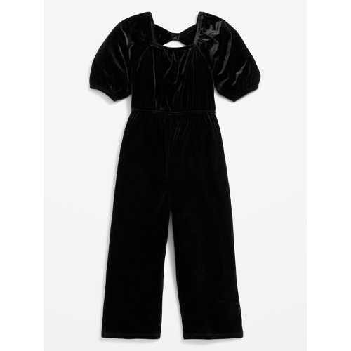 올드네이비 Velvet Back-Bow Jumpsuit for Toddler Girls Hot Deal