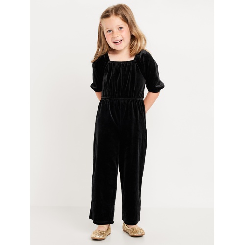 올드네이비 Velvet Back-Bow Jumpsuit for Toddler Girls Hot Deal