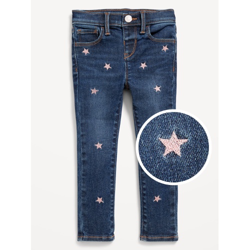 올드네이비 High-Waisted Rockstar 360° Stretch Embroidered Jeggings for Toddler Girls