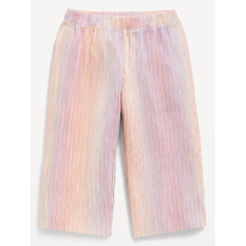 올드네이비 Shiny Metallic Cropped Wide-Leg Pants for Toddler Girls