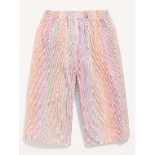 올드네이비 Shiny Metallic Cropped Wide-Leg Pants for Toddler Girls