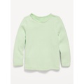 Cozy Long-Sleeve Thermal-Knit T-Shirt for Toddler Girls