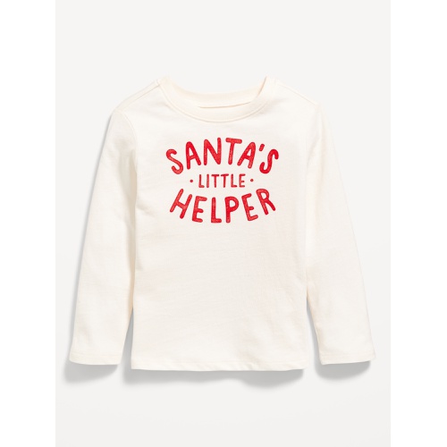 올드네이비 Long-Sleeve Graphic T-Shirt for Toddler Girls Hot Deal