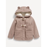 Critter-Ear Pocket Coat for Toddler Girls