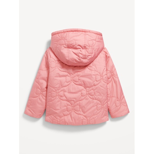 올드네이비 Quilted Sherpa-Trim Jacket for Toddler Girls