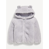 Sherpa Critter Zip-Front Hooded Jacket for Toddler Girls