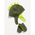 Dino Trapper Hat and Mittens Set for Toddler Boys Hot Deal