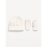 Cable-Knit Beanie and Mittens Set for Toddler Boys Hot Deal