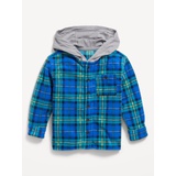 Long-Sleeve Hooded Microfleece Shirt for Toddler Boys