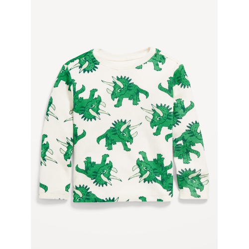 올드네이비 Printed Long-Sleeve Thermal-Knit T-Shirt for Toddler Boys