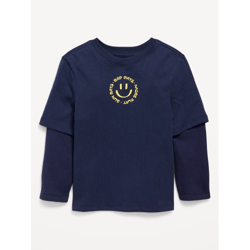 올드네이비 Long-Sleeve Two-In-One T-Shirt for Toddler Boys