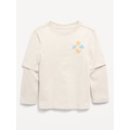 Long-Sleeve Two-In-One T-Shirt for Toddler Boys