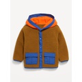 Snap-Front Sherpa Jacket for Toddler Boys