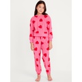 Printed Microfleece Pajama Joggers Set for Girls Hot Deal