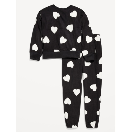 올드네이비 Printed Microfleece Pajama Joggers Set for Girls Hot Deal