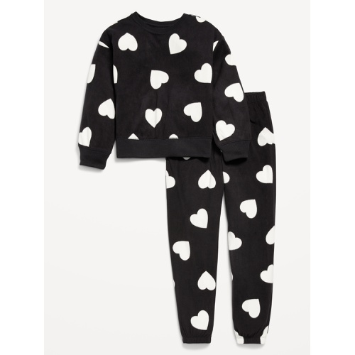 올드네이비 Printed Microfleece Pajama Joggers Set for Girls Hot Deal