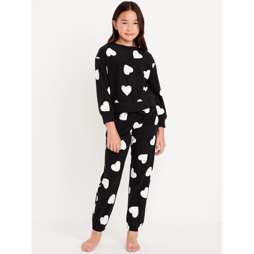 올드네이비 Printed Microfleece Pajama Joggers Set for Girls Hot Deal