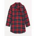 Collared Flannel Nightgown for Girls