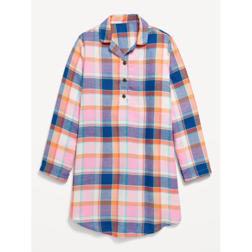 올드네이비 Collared Flannel Nightgown for Girls Hot Deal