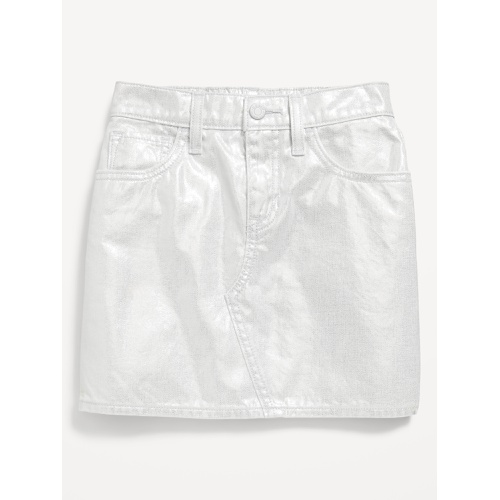 올드네이비 High-Waisted Shiny Jean Skirt for Girls