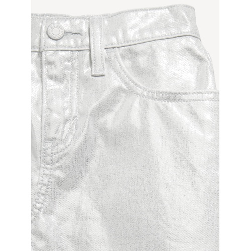 올드네이비 High-Waisted Shiny Jean Skirt for Girls