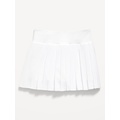 High-Waisted Pleated Performance Skort for Girls