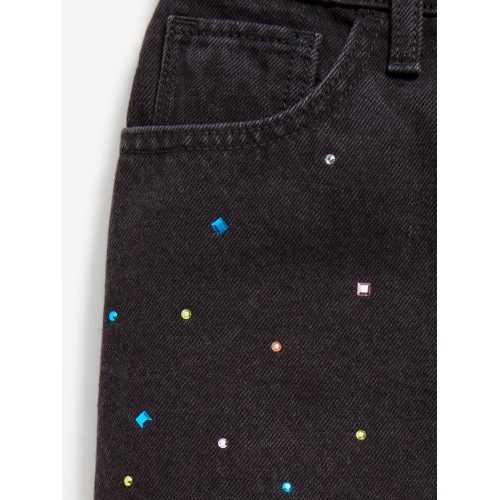 올드네이비 High-Waisted Sparkly Jean Skirt for Girls