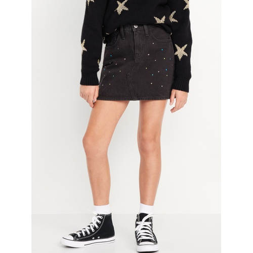 올드네이비 High-Waisted Sparkly Jean Skirt for Girls