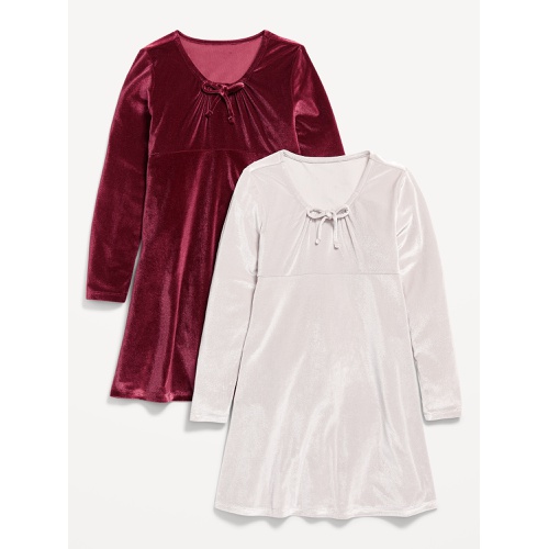 올드네이비 Long-Sleeve Velvet Dress 2-Pack for Girls