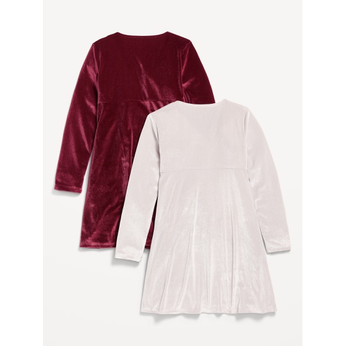 올드네이비 Long-Sleeve Velvet Dress 2-Pack for Girls