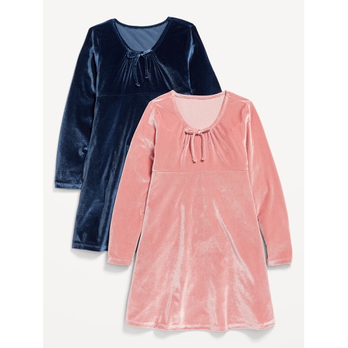 올드네이비 Long-Sleeve Velvet Dress 2-Pack for Girls