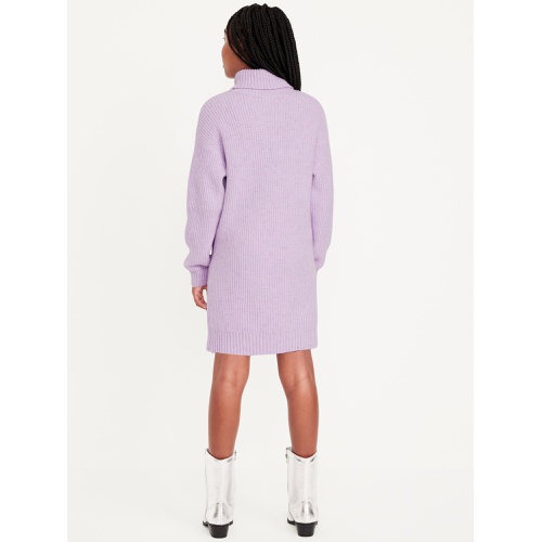 올드네이비 SoSoft Long-Sleeve Shaker-Stitch Dress for Girls Hot Deal