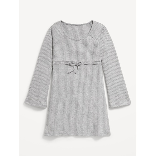 올드네이비 Long-Sleeve Sparkly Ribbed Fit and Flare Dress for Girls Hot Deal