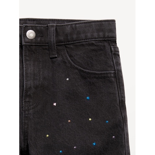 올드네이비 High-Waisted Baggy Studded Flare-Leg Jeans for Girls