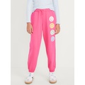 High-Waisted Cinched-Hem Graphic Jogger Sweatpants for Girls