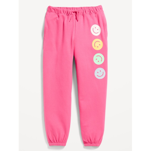 올드네이비 High-Waisted Cinched-Hem Graphic Jogger Sweatpants for Girls