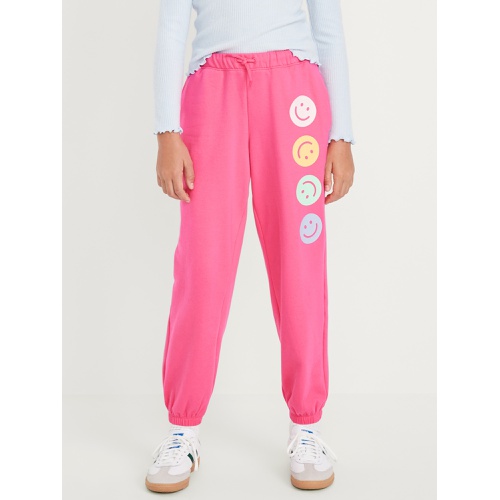 올드네이비 High-Waisted Cinched-Hem Graphic Jogger Sweatpants for Girls