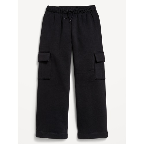 올드네이비 High-Waisted Wide-Leg Fleece Cargo Pants for Girls