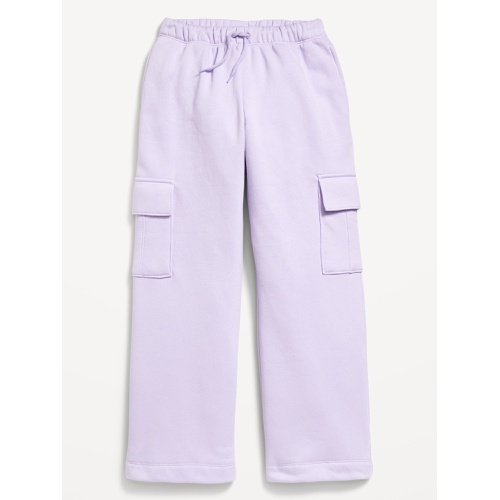 올드네이비 High-Waisted Wide-Leg Fleece Cargo Pants for Girls