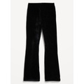 High-Waisted Ribbed Velvet Flared Leggings for Girls