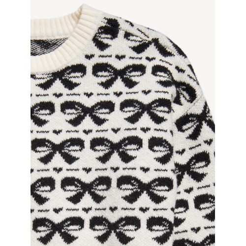 올드네이비 SoSoft Long-Sleeve Printed Sweater for Girls