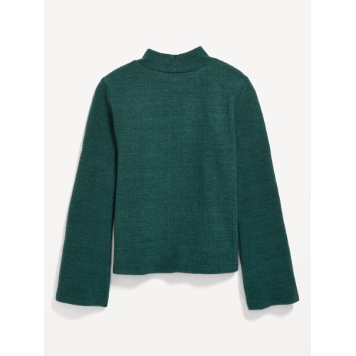 올드네이비 Cozy Mock-Neck Bell-Sleeve Ribbed Top for Girls