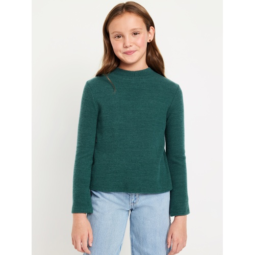 올드네이비 Cozy Mock-Neck Bell-Sleeve Ribbed Top for Girls