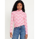 Long-Sleeve Mock-Neck Top for Girls