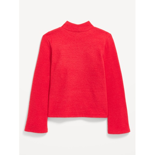 올드네이비 Cozy Mock-Neck Bell-Sleeve Ribbed Top for Girls