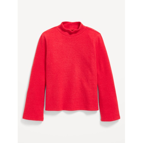 올드네이비 Cozy Mock-Neck Bell-Sleeve Ribbed Top for Girls