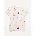 Softest Printed Short-Sleeve T-Shirt for Girls